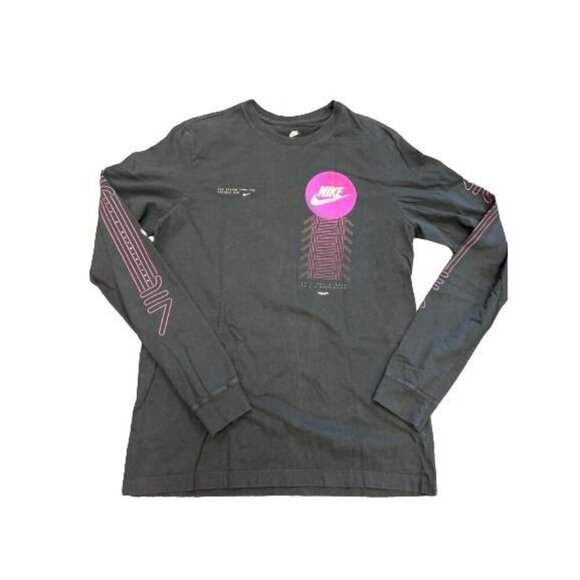 Nike Air Tee Mens Black It’s A Revolution Pure Cotton Crew Neck T Shirt Size M - Picture 3 of 16